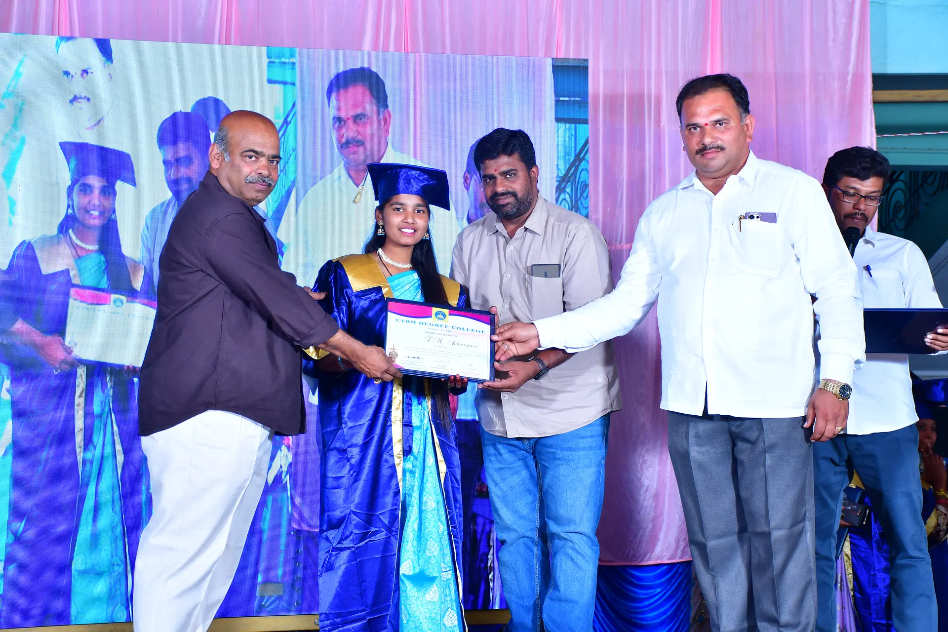 Congratulating Academic Toppers